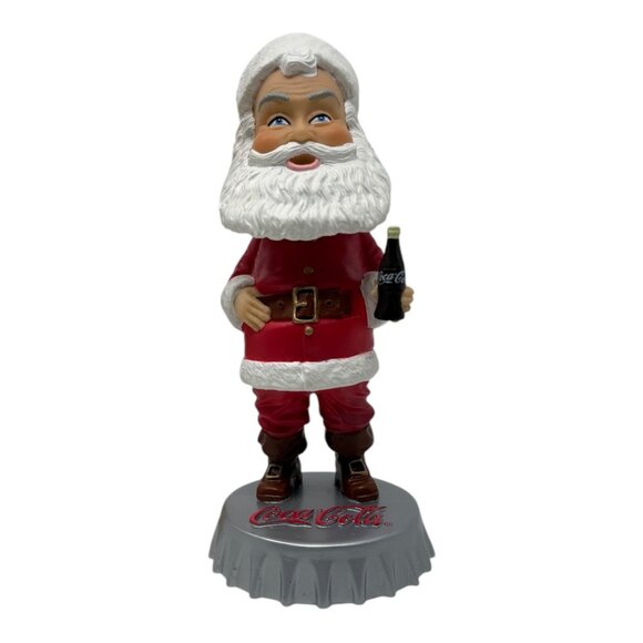 Coca-Cola Hardee’s 2002 Collectible Santa Figurine Bobble Head Holiday with Box - Picture 7 of 15